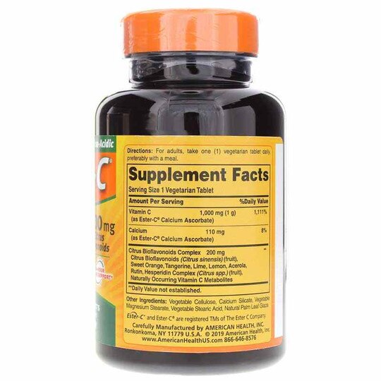 Ester-C 1000 Mg Tablets with Citrus Bioflavonoids, AH